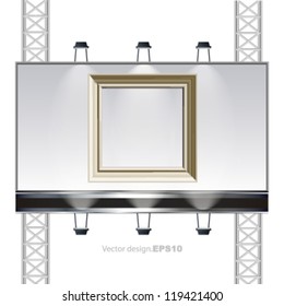 empty billboard, banner ad abstract background. vector design.