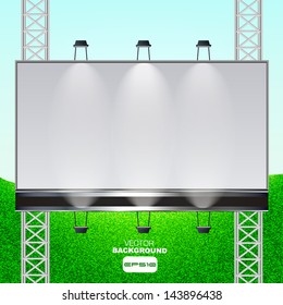 empty billboard to place your publicity or concept