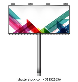 Empty billboard screen presentation and abstract, for your advertisement and design vector design