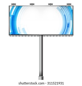 Empty billboard screen presentation and abstract, for your advertisement and design vector design