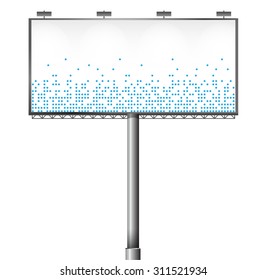 Empty billboard screen presentation and abstract, for your advertisement and design vector design
