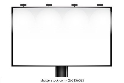 Empty billboard screen, for your advertisement and design vector design