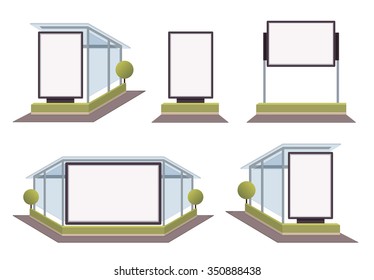 Empty billboard screen, for your advertisement and design vector 