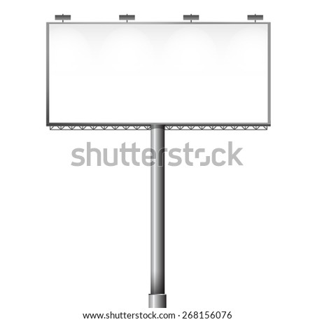 Empty billboard screen, for your advertisement and design vector design