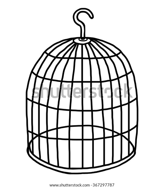 Empty Bird Cage Cartoon Vector Illustration Stock Vector (Royalty Free ...