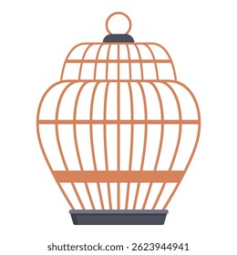 Empty birdcage is waiting for its inhabitant