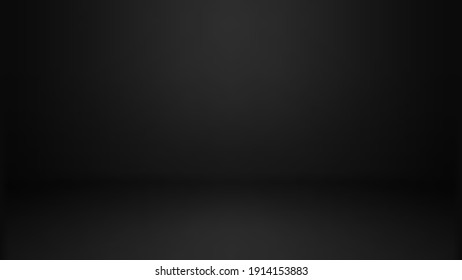 Empty black color studio room background  can use for background   product display