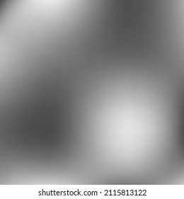 Empty Black Grey Aluminium Gradient Mesh. Minimal Metallic Trendy Monochrome Gradient Background. Vector Silver Smooth Dark Blurred Texture. Liquid White Digital Watercolor Blurry Wallpaper.