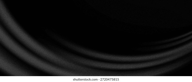 Leere schwarze Studiotasche mit Limbo für die Produktshow. 3D-Rendering von Raum Podium Hintergrund mit Boden und Wand. Einfache Szene mit dunkelgrauer Oberfläche zur Warenpräsentation und schwarzem Freitag. 3D-Illustration