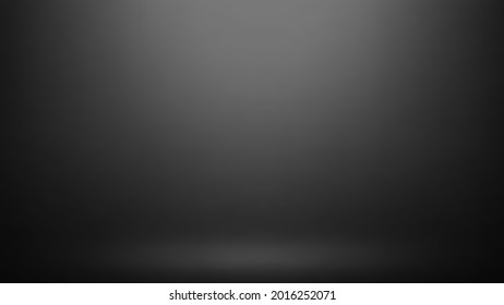 Empty black studio room vector background. Can be used for display or montage your products