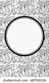 Empty Black White Hand Drawn Blank Stock Vector (Royalty Free ...