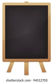 Empty Blackboard For Advertisement/ Illustration of a blank classroom blackboard for education advertisement. Make your  own Customized message