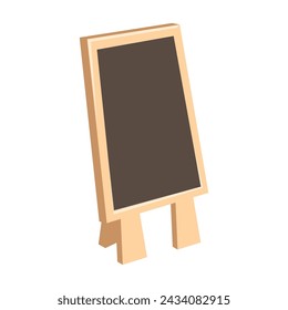 Empty Blackboard For Menu With Wooden Frame