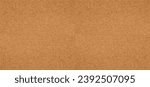 Empty, blank bulletin board. Brown - yellow color cork texture background. Cork board with copy space. Notice board signboard. Plywood, wood natural grain pattern. building material board.