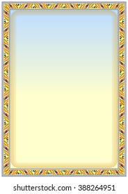 empty blank for certificate and diploma