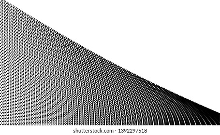 Empty blank futuristic geometric background card template black isolated on white