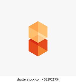 Empty blank hexagon layout, geometric template for text and options. Element of business brochure, presentation and web design navigation layout