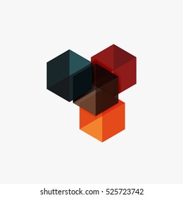 Diseño de hexágono vacío, plantilla geométrica para texto y opciones. Elemento de folleto comercial, presentación y diseño de navegación web