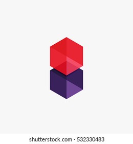 Empty blank hexagon layout, geometric template for text and options. Element of business brochure, presentation and web design navigation layout