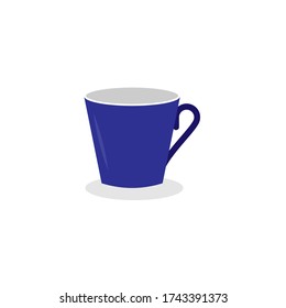 Empty Blue mug vector design