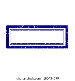 Empty Blue Square Stamp Stock Vector Royalty Free Shutterstock