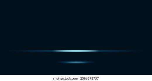 Empty blue studio room. Dark background. Abstract dark empty studio room texture. Product showcase spotlight background.