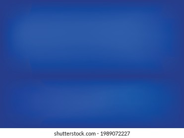 Leer blauer Studioraum, der als Hintergrund für die Anzeige Ihrer Produkte dient