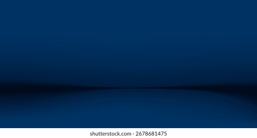 Leeres blaues Studiozimmer, als Hintergrund für die Anzeige Ihrer Produkte verwendet - Vector