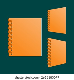  empty book cover vector illustration background