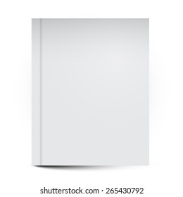 Empty Book Cover Vector Illustration