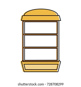 empty bookshelf  icon image 