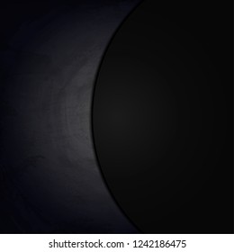 Empty border on blackboard chalkboard background. Vector illustration