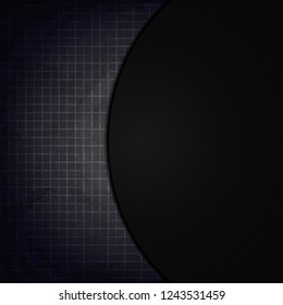 Empty border on blackboard chalkboard background. Vector illustration