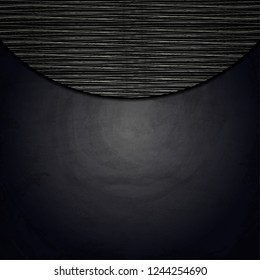 Empty border on blackboard chalkboard background. Vector illustration