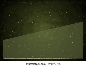 Empty border on blackboard chalkboard background. Vector illustration