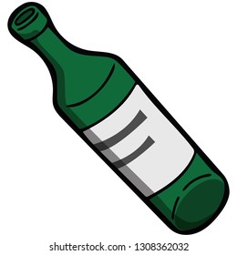 Empty Bottle of Alcohol