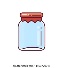 The Empty Bottle Cookie  Minimal Icon Design Vector Illustration