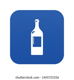 Empty bottle icon. Simple illustration of empty bottle vector icon for web