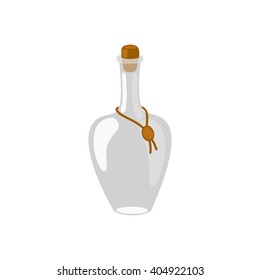 Empty bottle potions. Vector illustration