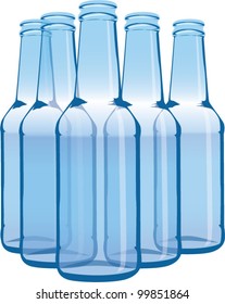 Empty bottles (vector)