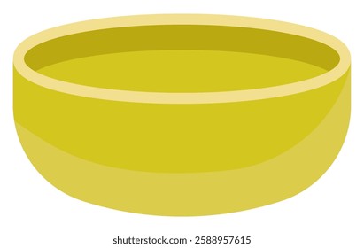Empty bowl flat icon isolated on white background.