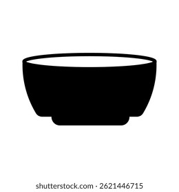 Empty bowl icon. Salad bowl isolated on white background. Vector illustration	

