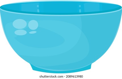 Empty bowl, illustration, vector on a white background.