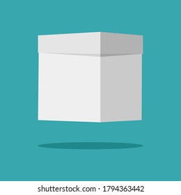 The empty box is closed. Gift box. Elements for your design. Vector illustrator