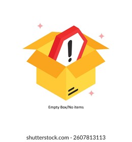 Empty Box Concept isometric Style Illustrations. Eps 10 File 