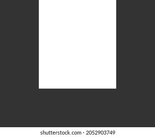 Icono de cuadro vacío con estilo plano. Ilustraciones de icono de cuadro vacío vectorial aislado, estilo sencillo.