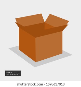 Empty box icon. Illustrative illustration of an empty square icon for the web. vector illustration