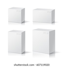 Leere Box mit für neues Design. Produktverpackung Vektor.