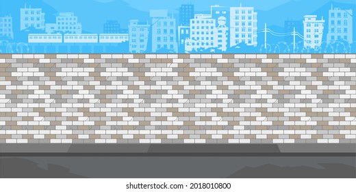 Empty Brick Wall With