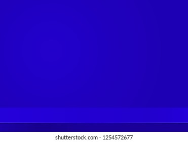 Empty bright color studio table, banner for advertising. tv studio.